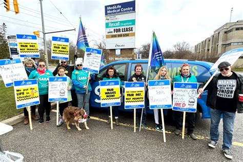 County LifeLabs Workers Rally In Support Of Strike For Better Wages