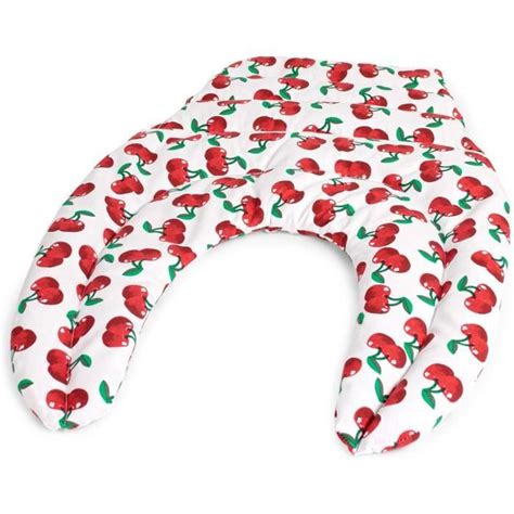 Coussin Tour De Cou Compartimenté Avec Partie Dorsale Cherry White