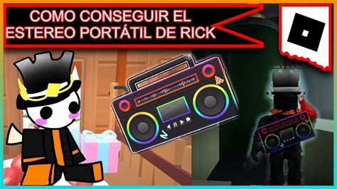 COMO CONSEGUIR EL ESTEREO PORTÁTIL DE RICK Roblox Simulador de