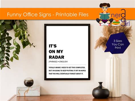 3 Funny Office Signs Printable As Previously Discussed Sign Let Me Clarify It S On My Radar Sign