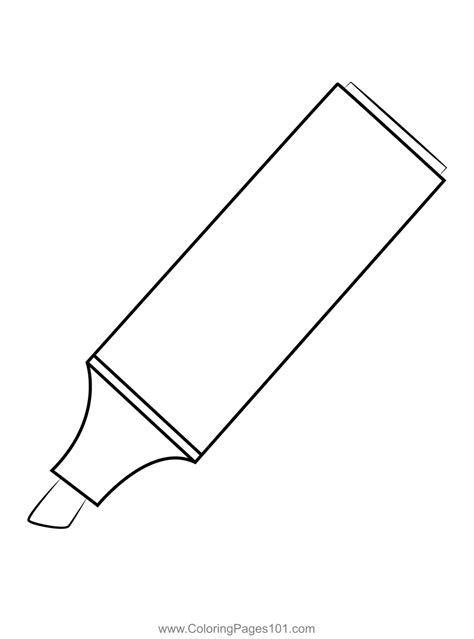 Permanent Marker Coloring Page