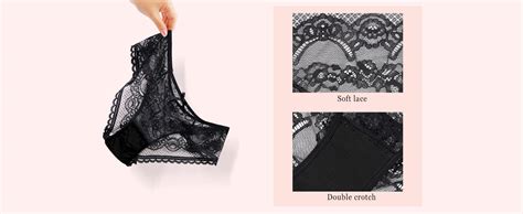 Pack Of Women Lace Panties Sexy Underwear Ultra Thin Briefs S M L Xl