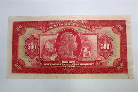 BANKOVKA 500 Korun Slovenských 1939 SPECIMEN Aukro