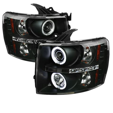 Spyder Chevy Silverado 1500 07 13 2500hd3500hd 07 14 Projector Headlights Ccfl Halo Led