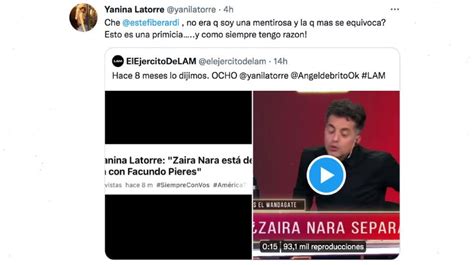 Yanina Latorre Y Estefi Berardi Se Cruzaron En La Red Tras La