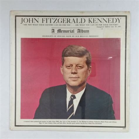 John Fitzgerald Kennedy A Memorial Album Lp Vinyl Sealed Ebay