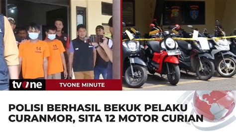 Berhasil Bekuk Pelaku Curanmor Polisi Sita Motor Curian Tvone