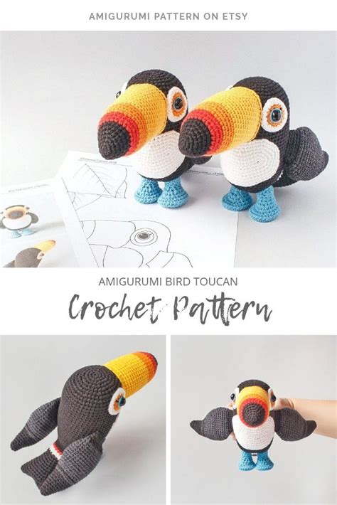 Crochet Pattern Toucan | Crochet amigurumi, Crochet toys patterns ...