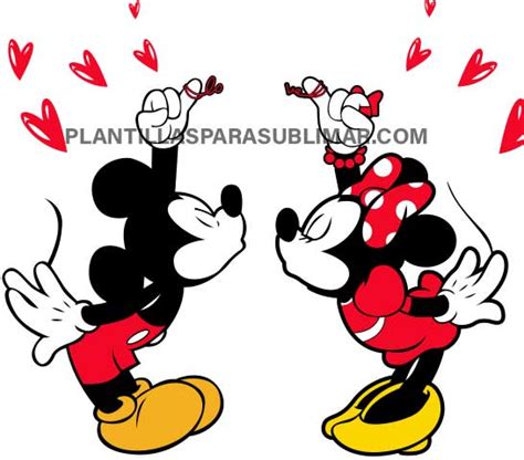 Mickey Minnie Love Plantillas Para Sublimar