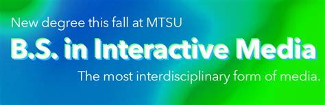 Announcing A New Freestanding Bachelor Of Science Degree In Interactive