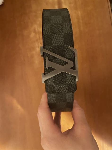 Louis Vuitton Louis Vuitton Black Checkered Belt Grailed