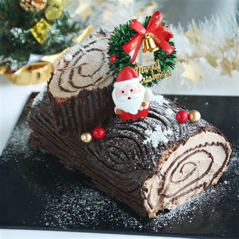 Christmas Chocolate Log Cake - Delivery in KL Selangor - YuBake