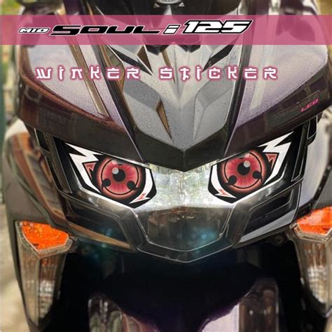 Yamaha Mio Soul Winker Semi Transparent Sharingan Design Shopee