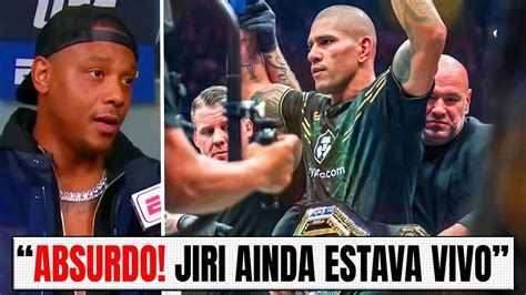 JAMAHAL HILL CRITICA ÁRBITRO E MENOSPREZA ALEX POATAN APÓS VITÓRIA