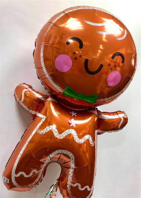 Supershape Gingerbread Man Helium Foil Balloon Christmas Balloons