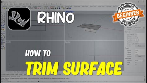 Rhino How To Trim Surface YouTube