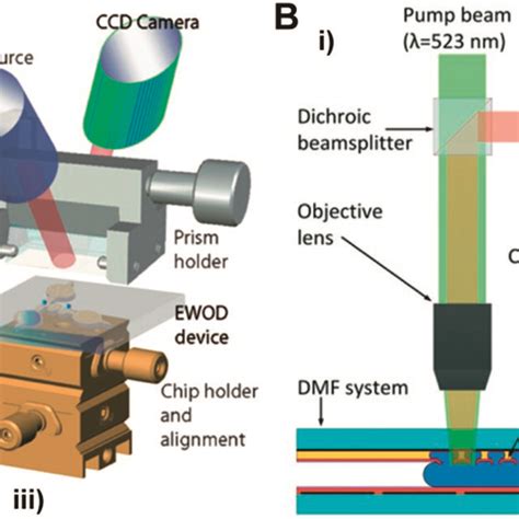 A I Cross Section Diagram Of A Dmf Chip Coupled With Surface Plasmon Download Scientific