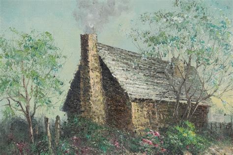 R. Rogers Impressionist Style Oil Painting of Cottage | EBTH