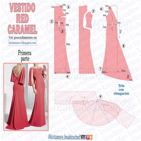 Vestido Red Caramel Patrones De Costura De Barbie Patrones De Vestido De Costura Patrones De