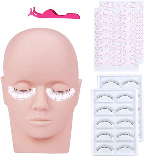 Tête D entraînement Cils Missicee Maquillage Silicone Mannequin avec