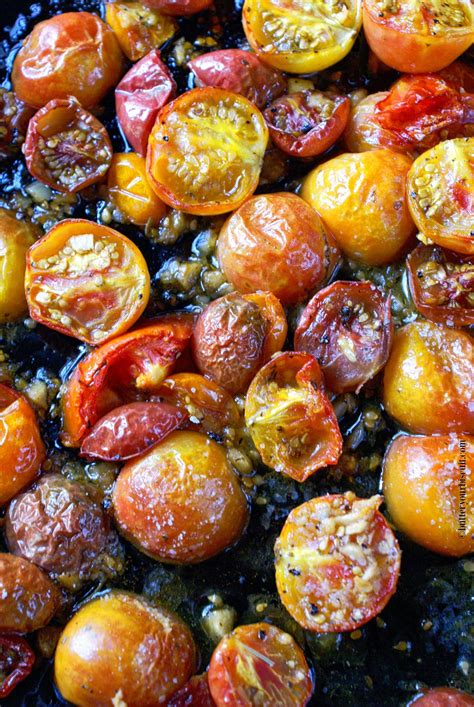 Recette de tomates cerises rôties