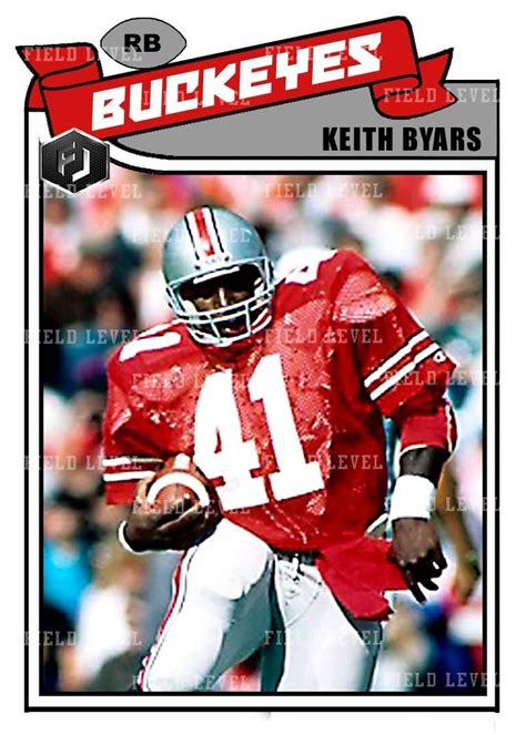 Aceo Keith Byars Ohio State Buckeyes Custom Hand Made Art Card Ebay