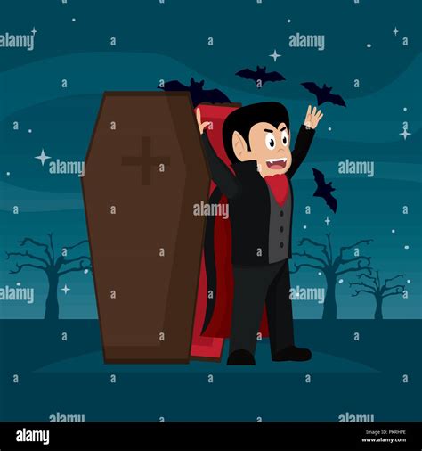 Skeleton In Coffin Stock Vector Images Alamy