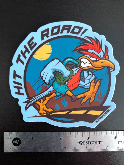 Fury Road Runner Vinyl Sticker Etsy