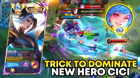 GLOBAL LING SECRET TRICK TO DOMINATE NEW HERO CICI LING BEST ROTATION