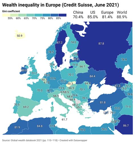 Nejednakost Raspodele Bogatstva U Evropi Credit Suisse Jun R