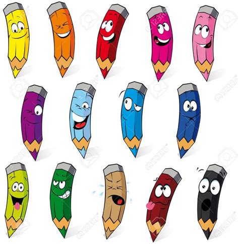 Resultado De Imagen Para Crayones Animadas Cartoons Vector Pencil