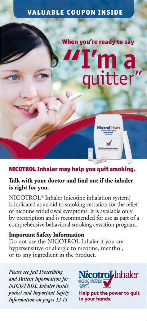 Nicotrol Patient Brochure Pfizerpro