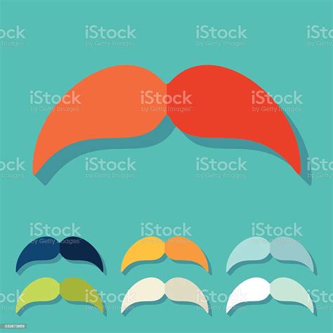 Flat Design Mustache Stock Illustration Download Image Now Abstract Adult Barber Shop Istock