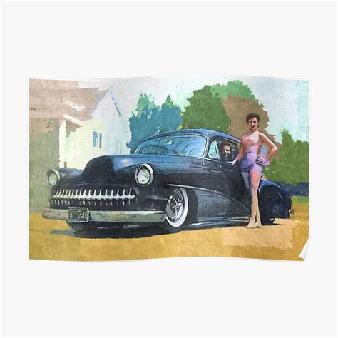 Chevrolet Kustom Poster For Sale By Hotrodgraffiti Redbubble