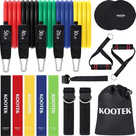 Amazon Kootek Pack Resistance Bands Set Workout Bands