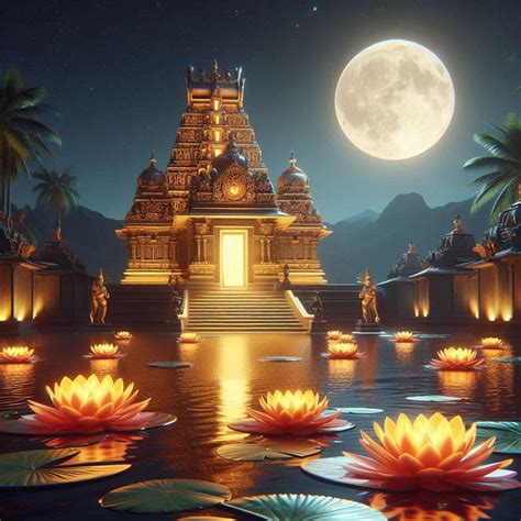 madurai meenakshi temple temple  night  moon nighttime temple