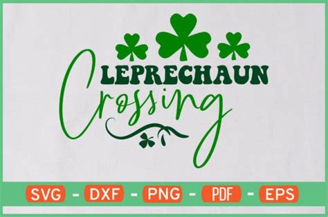 Leprechaun Crossing T Shirt Design Svg Graphic By Ijdesignerbd777