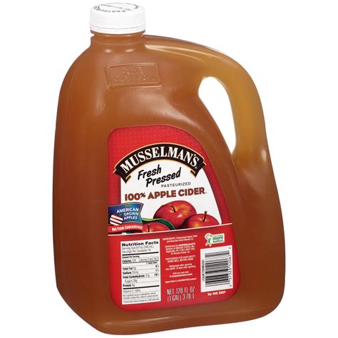 Musselmans 100 Apple Cider 128 Fl Oz Jug