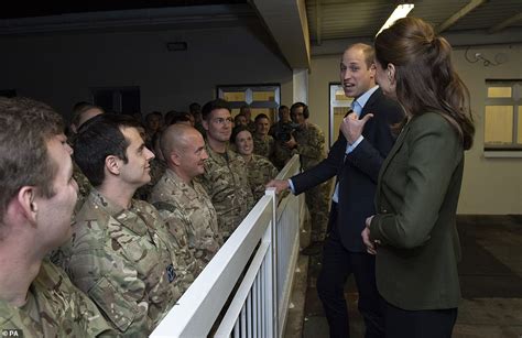 Prince William And Kate Middleton Deliver Presents To RAF Troops