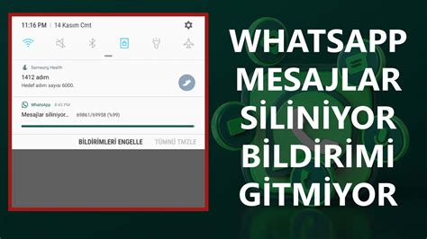 Whatsapp Mesajlar Siliniyor Bildirimi Gitmiyor Teknobilir