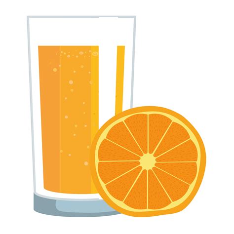 Orange Juice Citrus Fruit With Glass Vector Art At Vecteezy