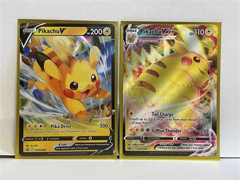 NEW Pokémon Pikachu VMAX SWSH286 Pikachu V SWSH285 Promo Crown Zenith