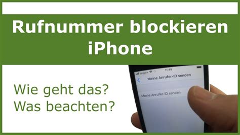 Anrufer Blockieren Sperren Iphone Youtube