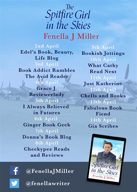 Blog Tourguest Post The Spitfire Girl In The Skies By Fenella J