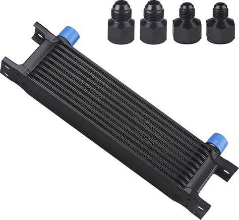 Waterwich An10 10an 10 Row Oil Cooler With 8an 6an Adapter Stacked Plate Universal