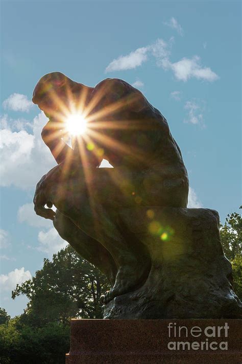 The Thinker At The Nelson Atkins Photograph By Terri Morris Fine Art