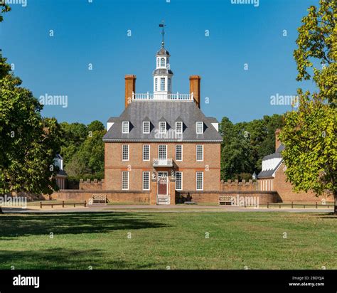 Governors Palace In Colonial Williamsburg Stock Photo Alamy