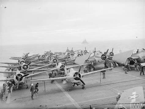 On Board The Us Aircraft Carrier Ranger During Exercises With The Home Fleet September 1943