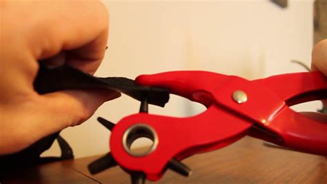 How To Use A Leather Hole Punch Youtube