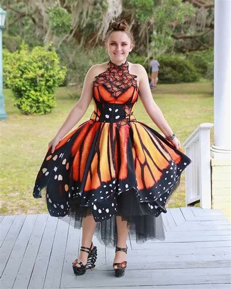 Evening Prom Party Monarch Butterfly Dress Etsy Butterfly Dress Dresses Stunning Dresses